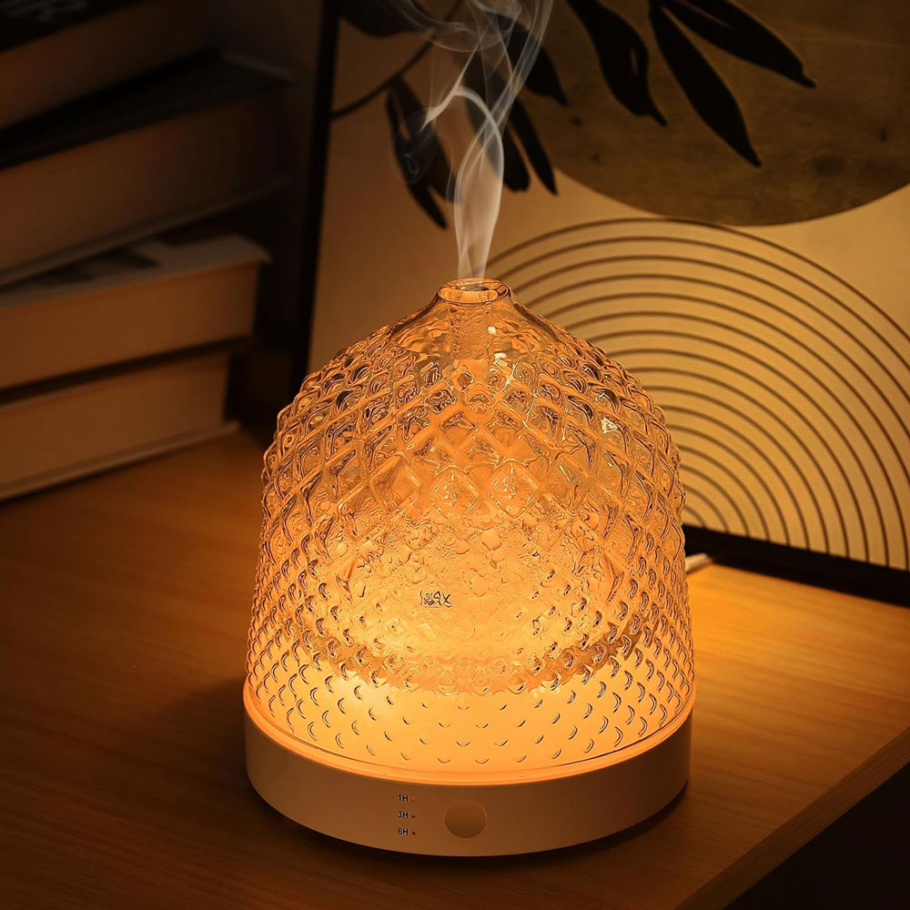 Home Fragrance Us - Электрический стеклянный ультразвуковой ароматизатор 200 мл,